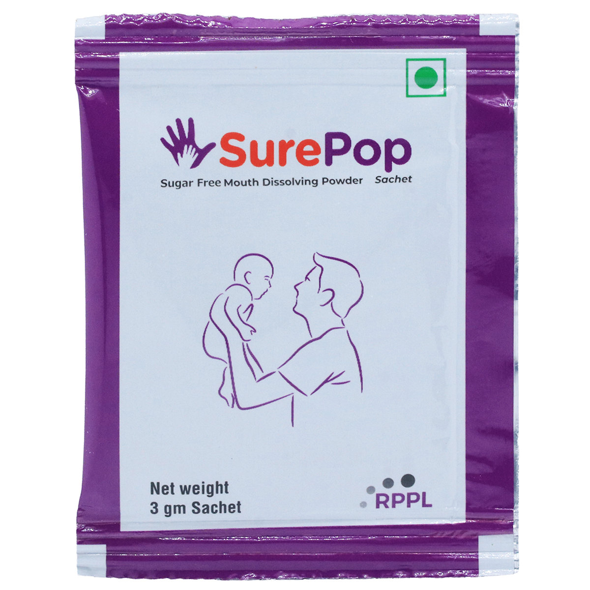 Surepop Sugar Free Mouth Dissolving Powder Sachet 3 gm, Pack of 1 Surepop Sugar Free Mouth Dissolving Powder Sachet 3 gm, Pack of 1