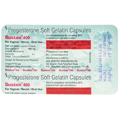 Susten 400 Capsule 10's, Pack of 10 CapsuleS