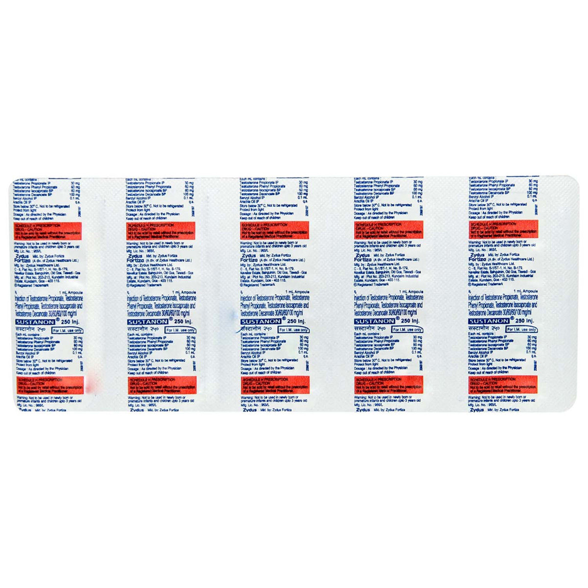 Sustanon 250 Injection 1 ml, Pack of 1 Sustanon 250 Injection 1 ml, Pack of 1