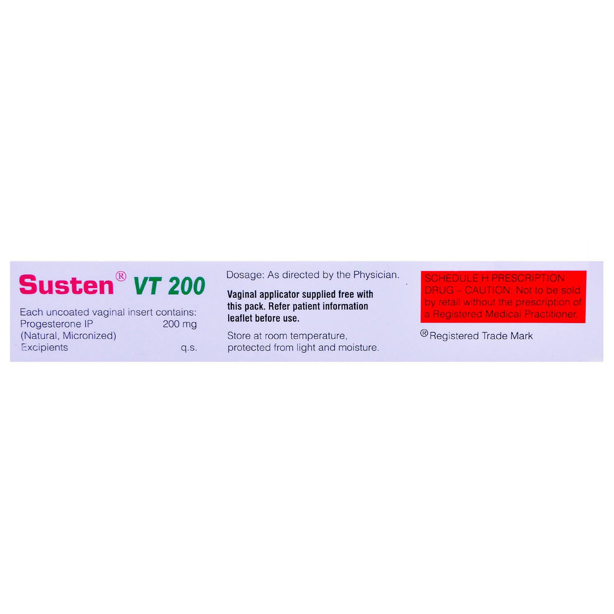Susten VT 200 Tablet 10's, Pack of 10 TabletS Susten VT 200 Tablet 10's, Pack of 10 TabletS