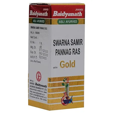 Shree Baidyanath Swarna Samirpannag Ras, 1 gm