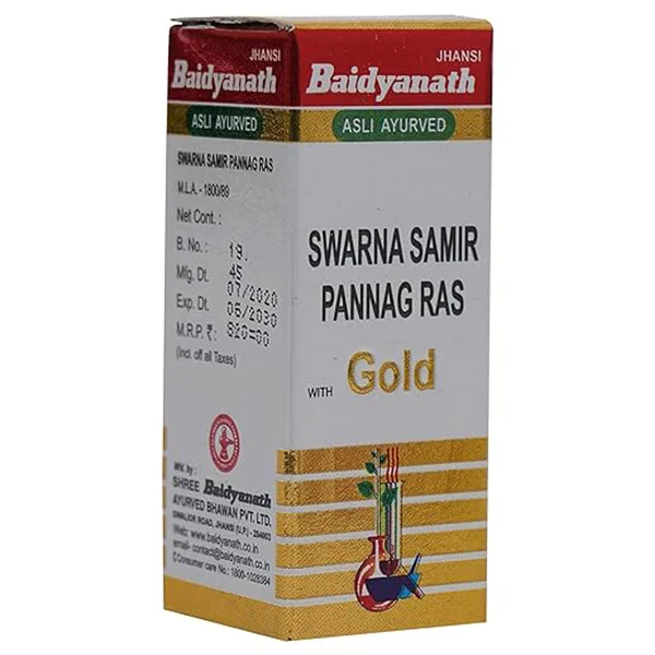 Shree Baidyanath Swarna Samirpannag Ras, 1 gm, Pack of 1