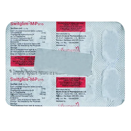 Switglim-MP 2/15 Tablet 10's