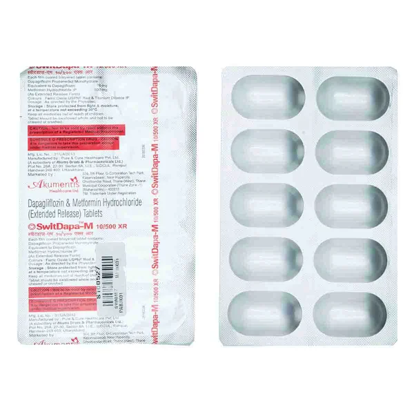 Switdapa-M 10/500 XR Tablet 10's