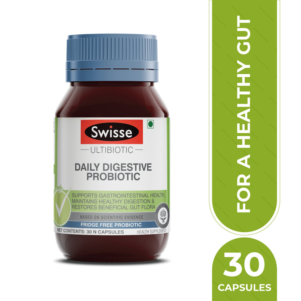Swisse Ultibiotic Daily Digestive Probiotic, 30 Capsules, Pack of 1 Swisse Ultibiotic Daily Digestive Probiotic, 30 Capsules, Pack of 1