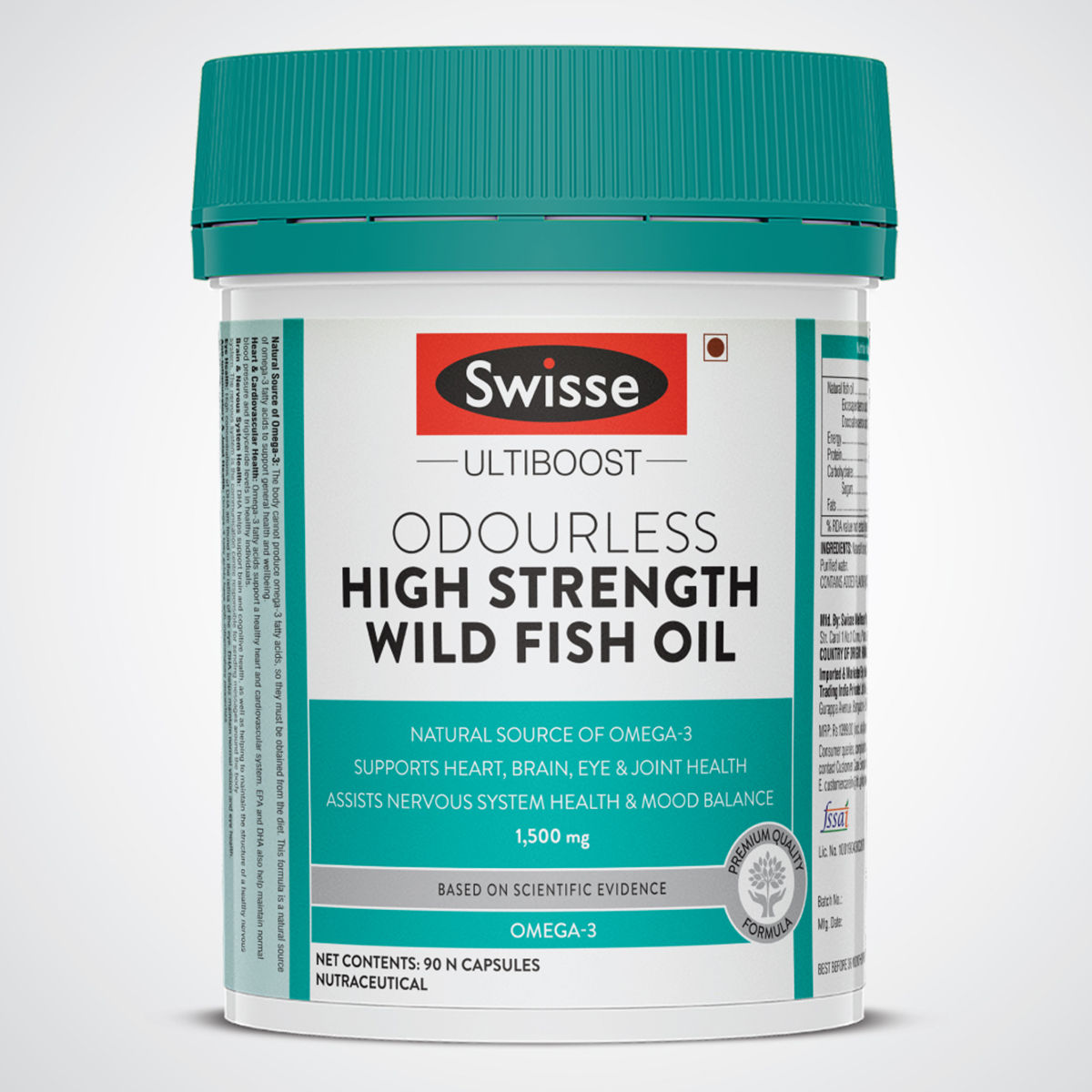 Buy Swisse Ultiboost 1500 mg High Strength Wild Fish Oil, 90 Capsules Online