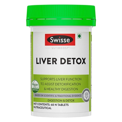 Swisse Ultiboost Liver Detox, 60 Tablets, Pack of 1