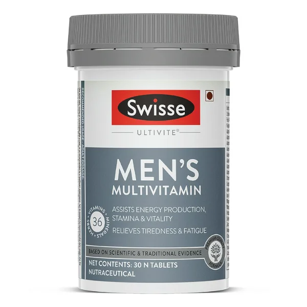 Swisse Ultivite Men's Multivitamin, 30 Tablets, Pack of 1