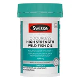 Swisse Ultiboost 1500 mg High Strength Wild Fish Oil, 40 Capsules, Pack of 1