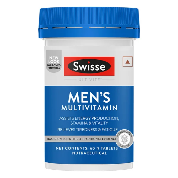 Swisse Ultivite Men's Multivitamin, 60 Tablets, Pack of 1