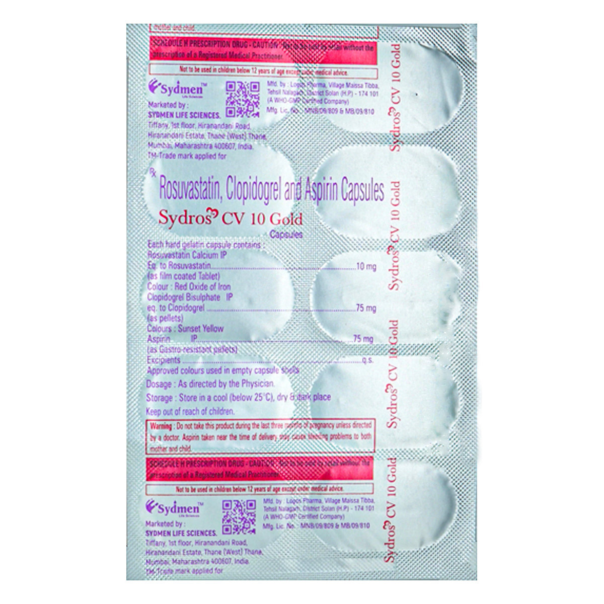 Sydros CV 10 Gold Capsule 10's, Pack of 10 Sydros CV 10 Gold Capsule 10's, Pack of 10