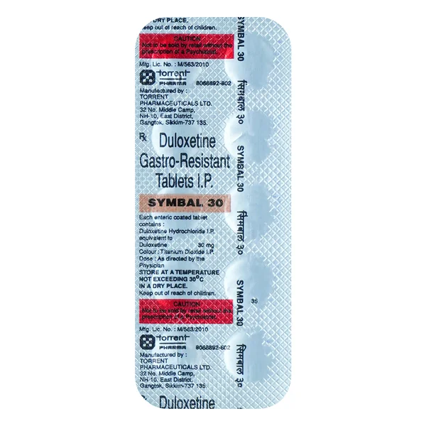 Symbal 30 Tablet 10's, Pack of 10 TABLETS