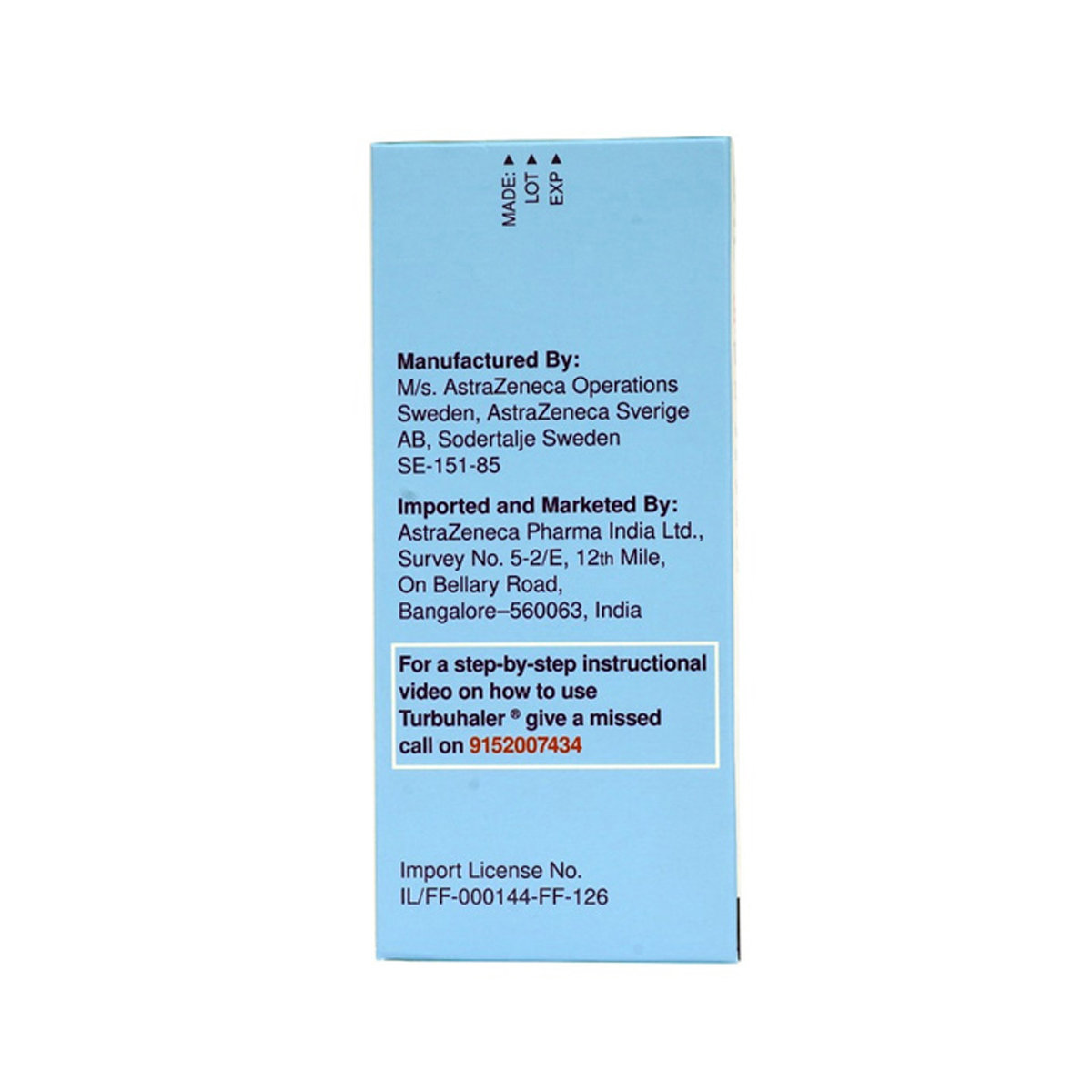 Symbicort 320mcg/9mcg Turbuhaler, Pack of 1 INHALER Symbicort 320mcg/9mcg Turbuhaler, Pack of 1 INHALER