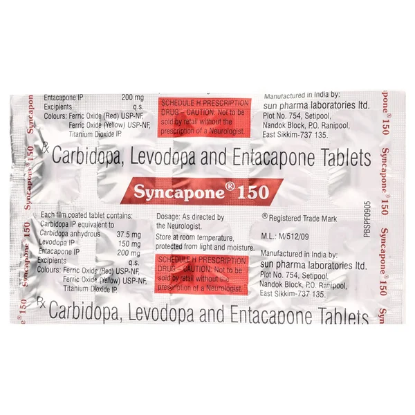 Syncapone 150 Tablet 10's, Pack of 10 TABLETS