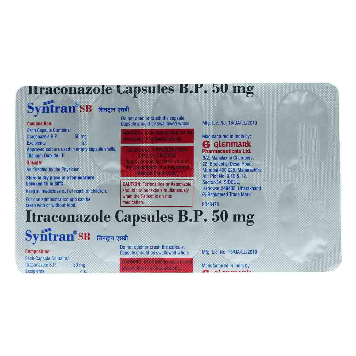 Syntran SB Capsule 10's, Pack of 10 CAPSULES Syntran SB Capsule 10's, Pack of 10 CAPSULES