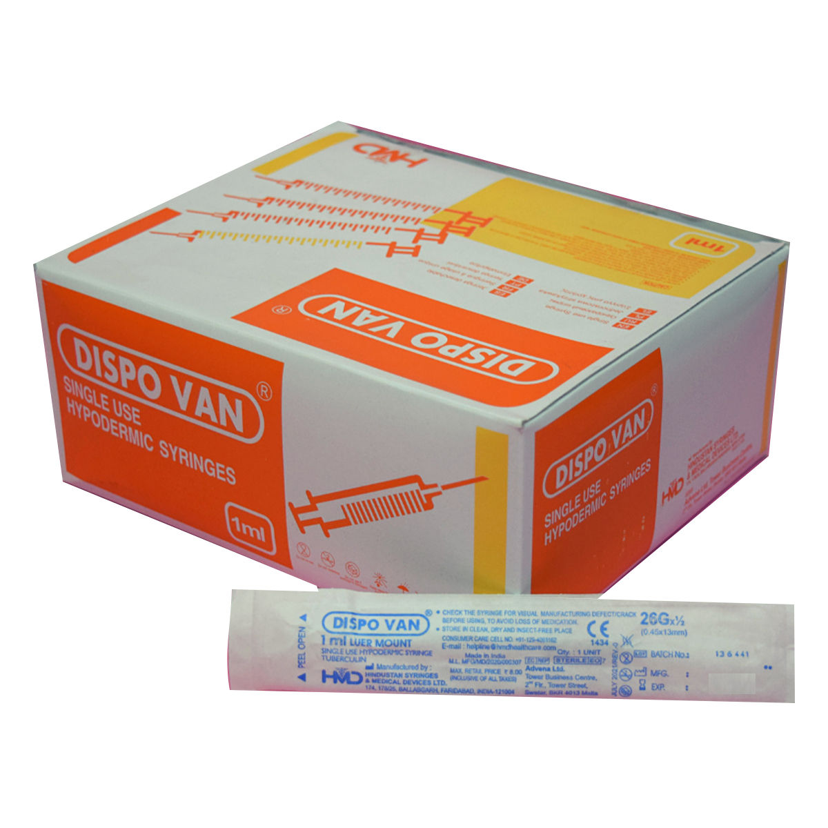 Buy Syringes 1ml Tuberculin Glass Dispovan Online