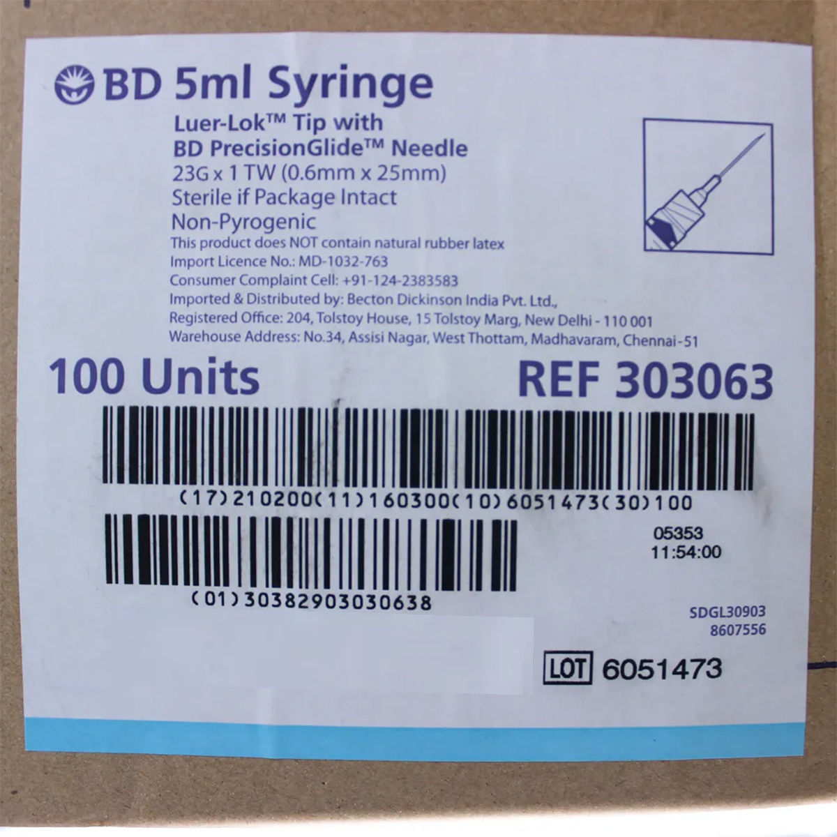 Buy B.D. Syringes 5ml | 19 Minutes Delivery | Apollo Pharmacy