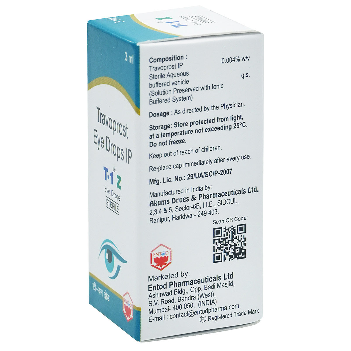 T-1 Z Eye Drops 3 ml, Pack of 1 EYE DROPS T-1 Z Eye Drops 3 ml, Pack of 1 EYE DROPS