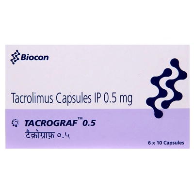 Tacrograf 0.5 Capsule 10's, Pack of 10 CAPSULES