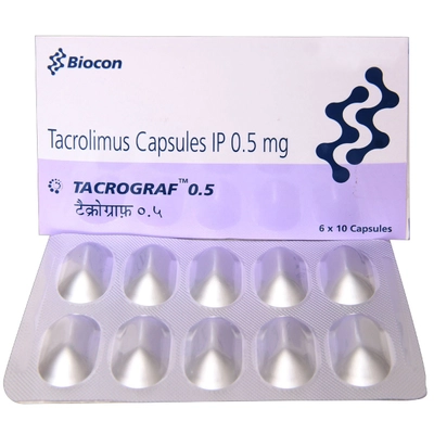 Tacrograf 0.5 Capsule 10's, Pack of 10 CAPSULES