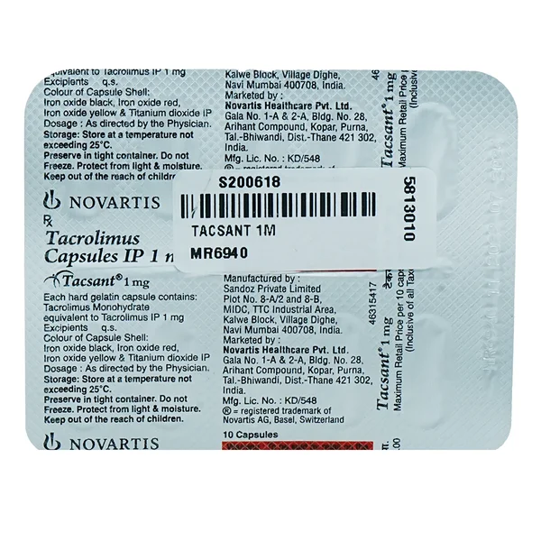 Tacsant 1 mg Capsule 10's
