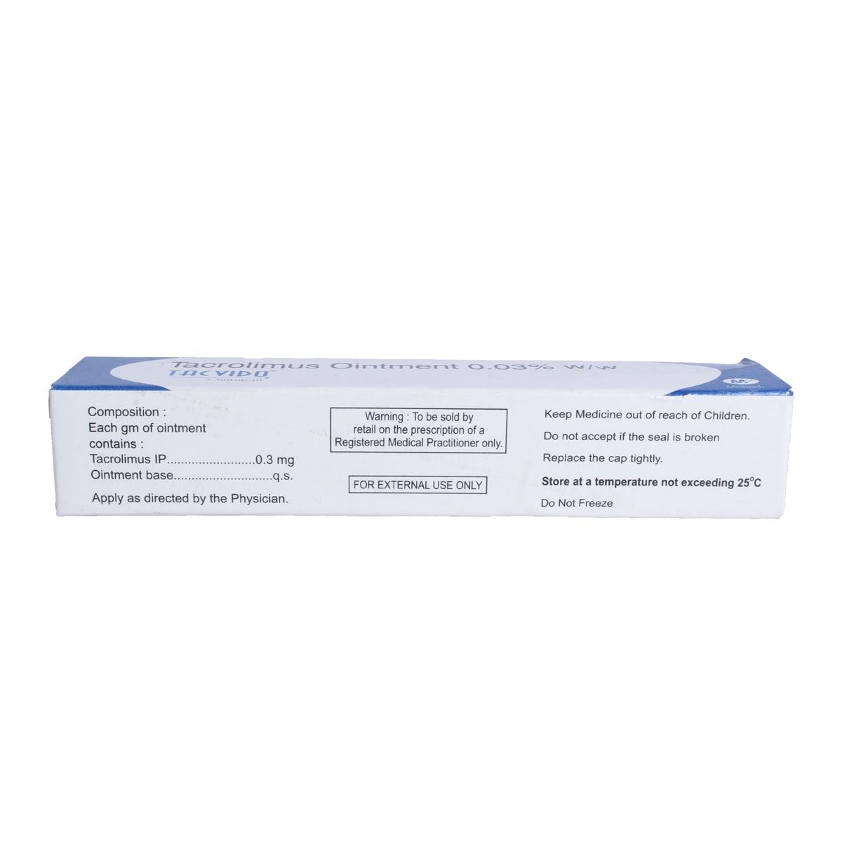 Tacvido Ointment 20 gm Price, Uses, Side Effects, Composition - Apollo ...