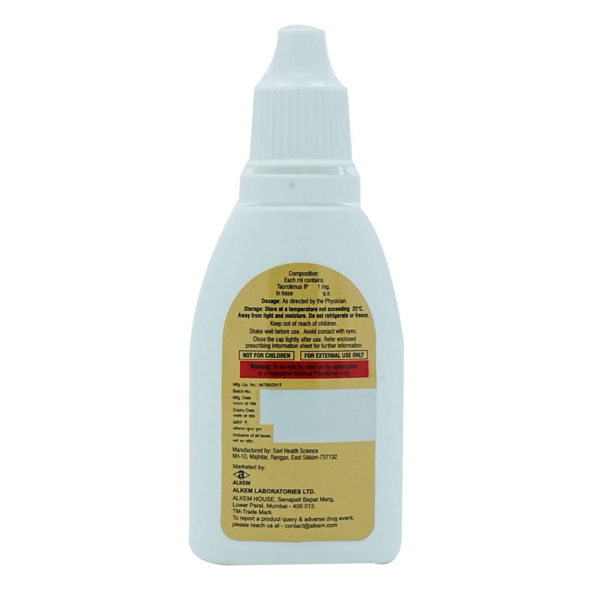 Tacrovera Solution 15 ml, Pack of 1 SOLUTION Tacrovera Solution 15 ml, Pack of 1 SOLUTION