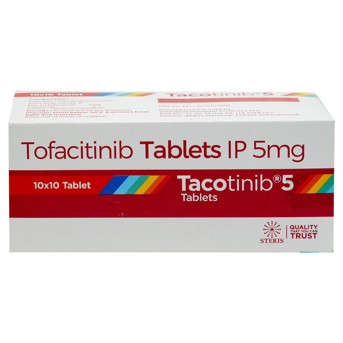 Tacotinib 5 Tablet 10's, Pack of 10 TabletS Tacotinib 5 Tablet 10's, Pack of 10 TabletS