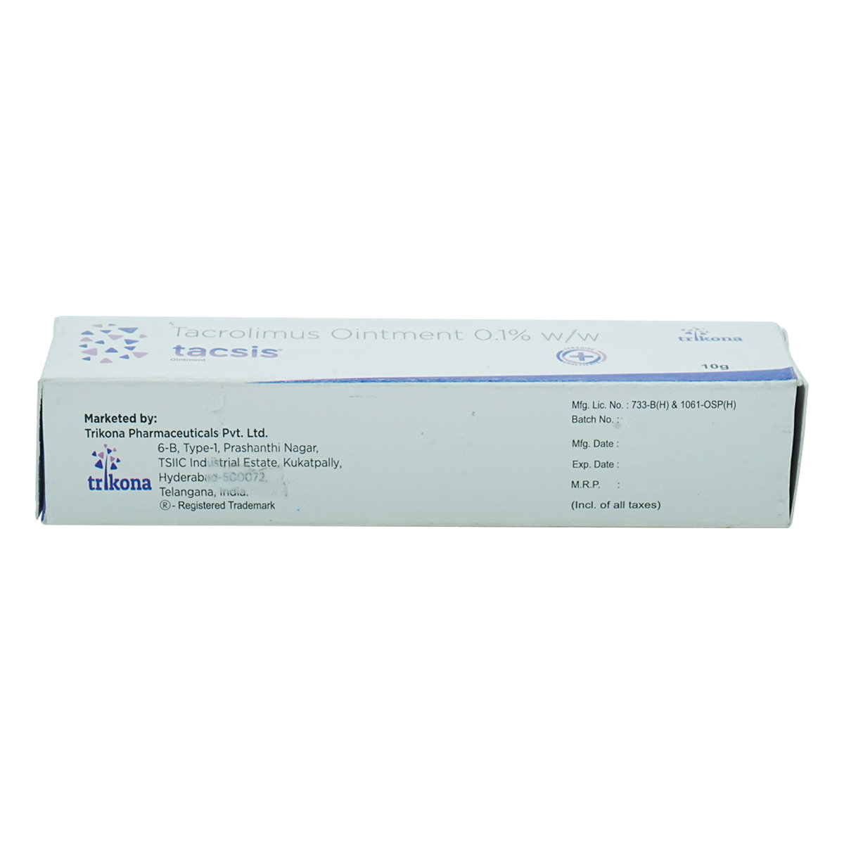 Tacsis Ointment 10 gm, Pack of 1 Ointment Tacsis Ointment 10 gm, Pack of 1 Ointment