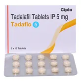 Tadaflo 5 Tablet 15's, Pack of 15 TABLETS