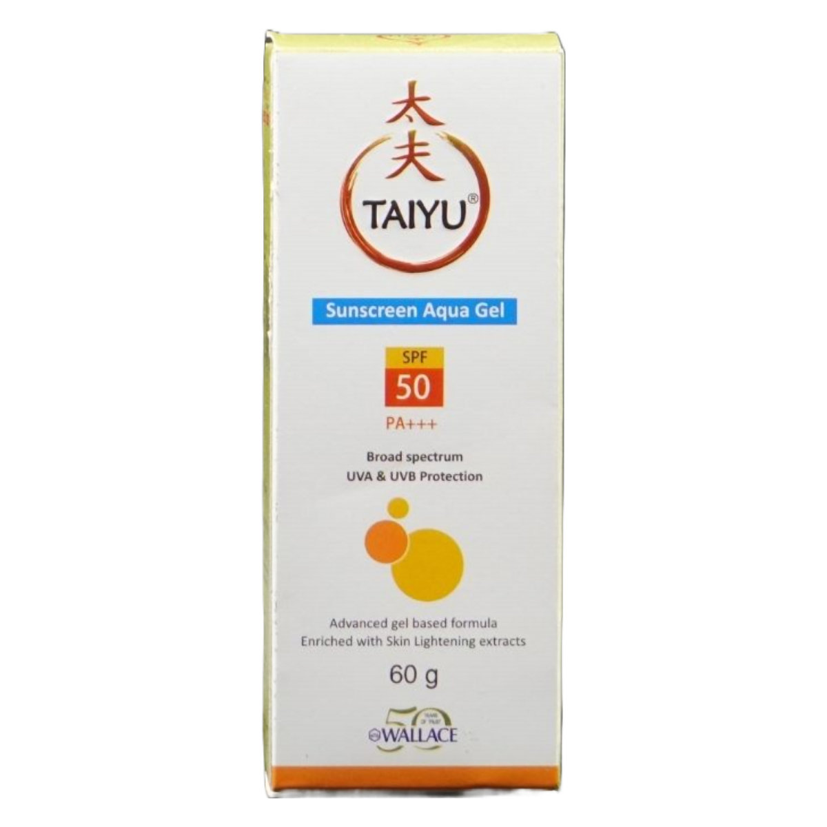 Taiyu Spf 50 PA+++ Sunscreen Aqua Gel 60 gm, Pack of 1 Taiyu Spf 50 PA+++ Sunscreen Aqua Gel 60 gm, Pack of 1