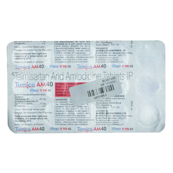 Tamica-AM 40 Tablet 15's