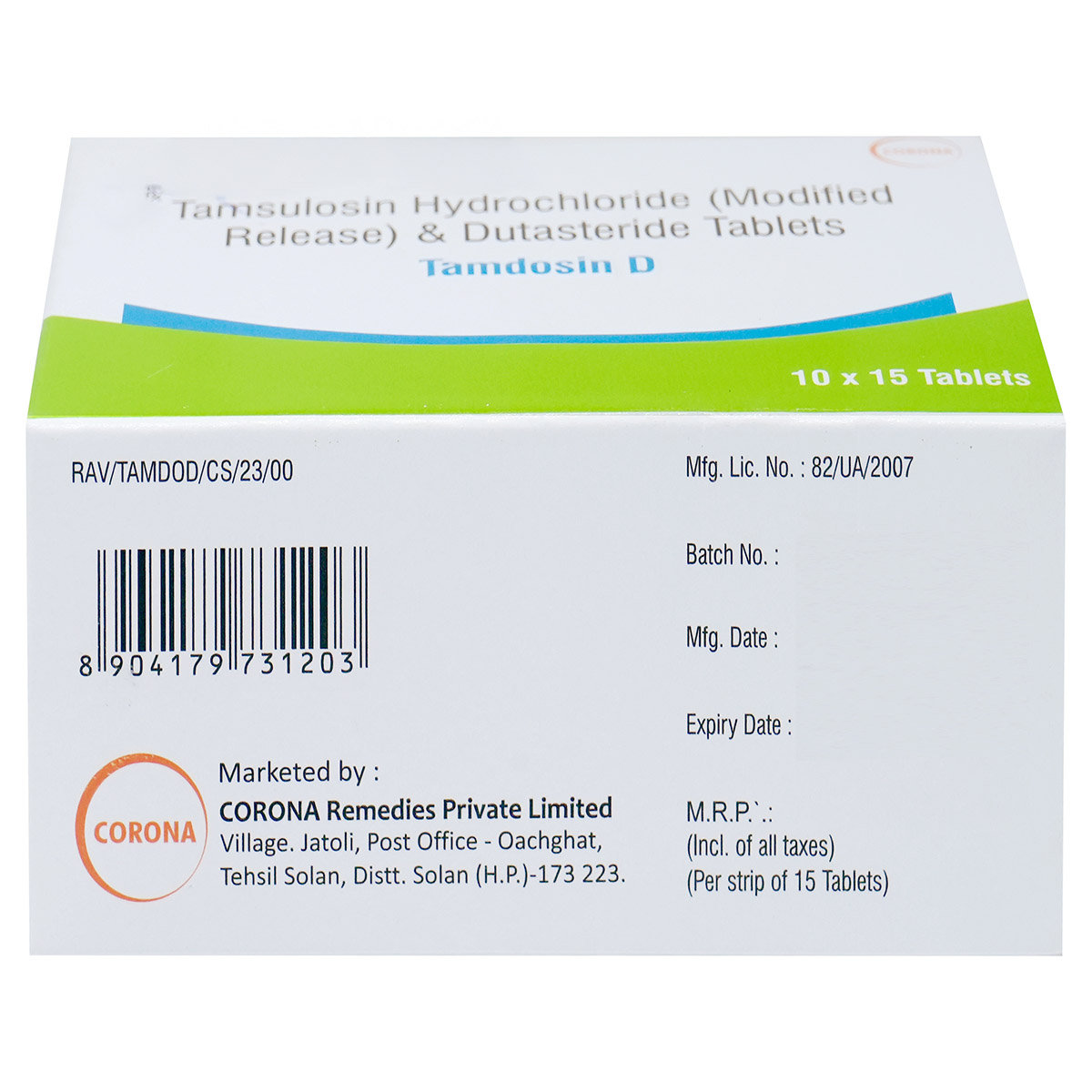 Tamdosin D Tablet 15's, Pack of 15 Tamdosin D Tablet 15's, Pack of 15