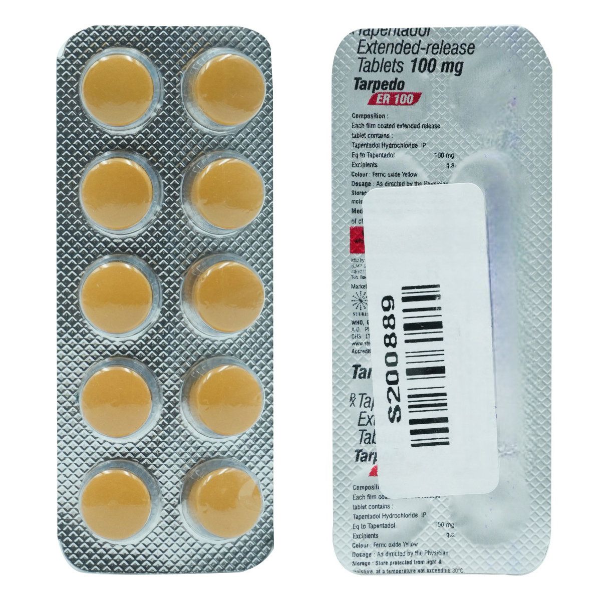 Tarpedo ER 100 Tablet 10's, Pack of 10 TABLETS Tarpedo ER 100 Tablet 10's, Pack of 10 TABLETS