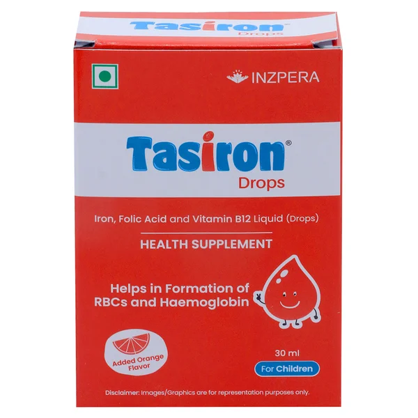 Tasiron Orange Flavour Children Oral Drops 30 ml