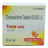 Tayo 60K Orange Tablet 8's, Pack of 8 TABLETS