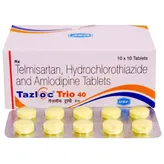 Tazloc Trio 40 Tablet 10's, Pack of 10 TABLETS