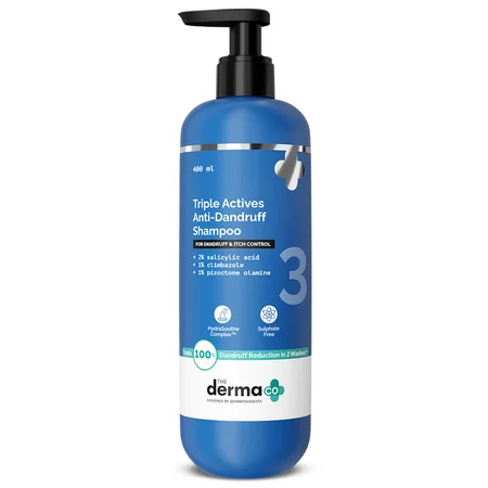 The Derma Co Triple Actives Anti-Dandruff Shampoo, 400 ml