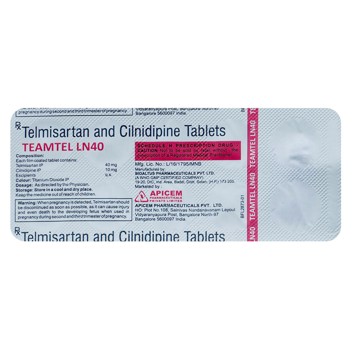Teamtel LN 40 Tablet 10's, Pack of 10 TabletS Teamtel LN 40 Tablet 10's, Pack of 10 TabletS
