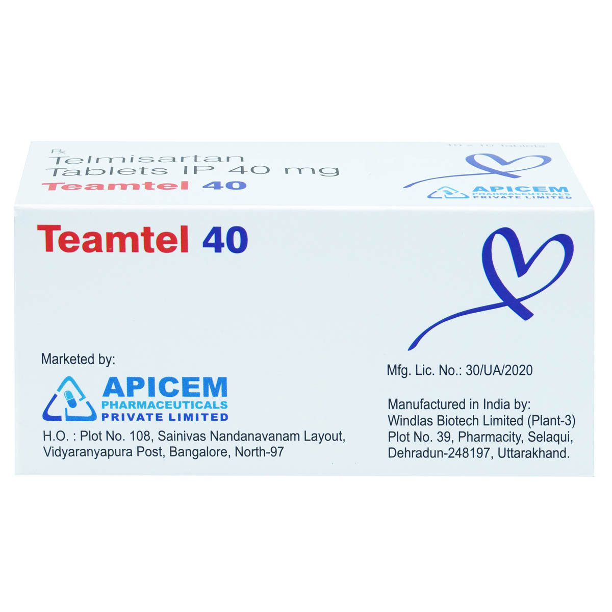 Teamtel 40 Tablet 10's, Pack of 10 TabletS Teamtel 40 Tablet 10's, Pack of 10 TabletS