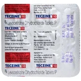 Teczine 10 Tablet 15's, Pack of 15 TABLETS