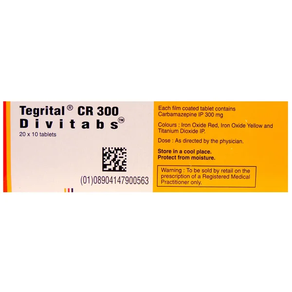 Tegrital CR 300 Divitabs 10's, Pack of 10 TABLETS