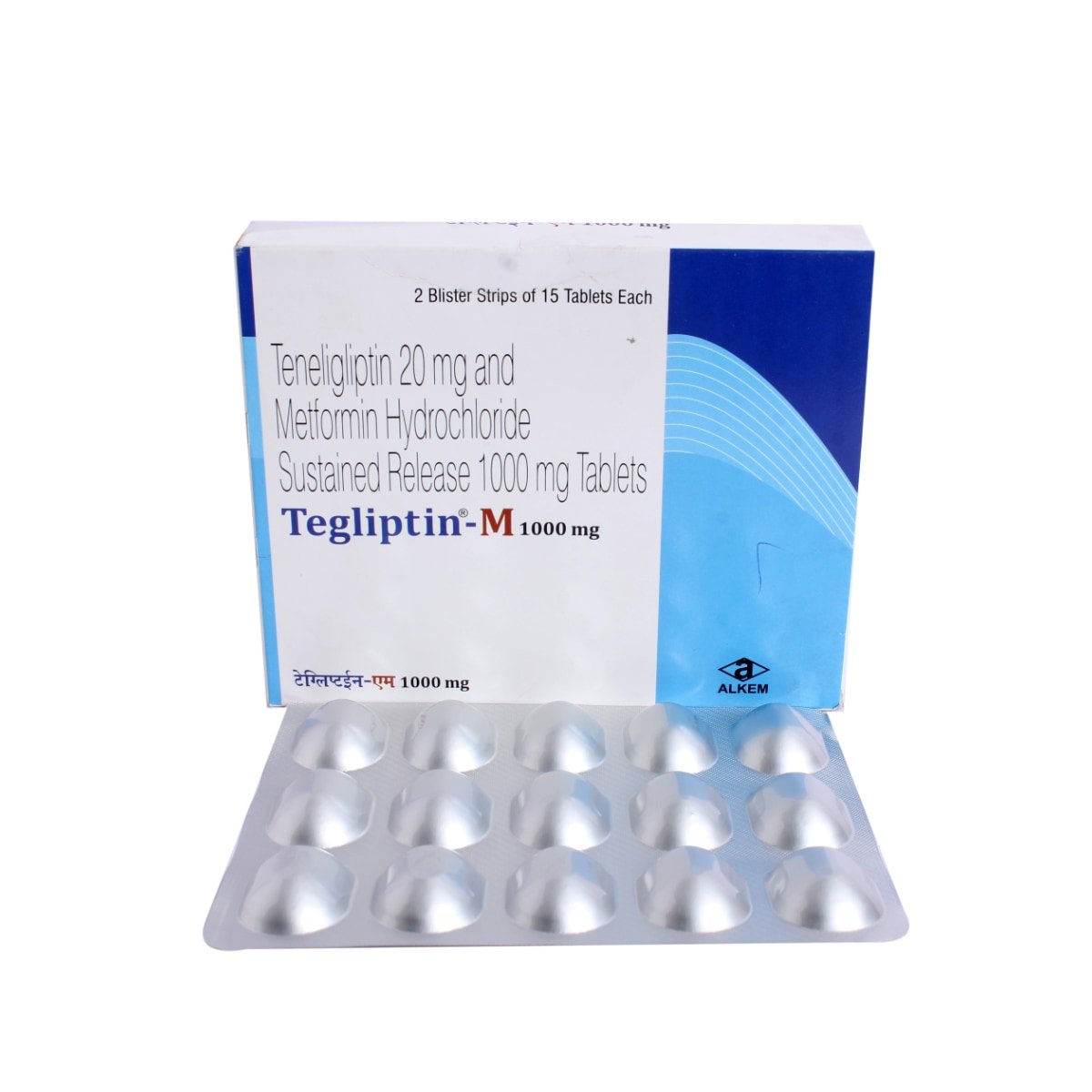 Tegliptin-M 1000 mg Tablet 15's, Pack of 15 TabletS Tegliptin-M 1000 mg Tablet 15's, Pack of 15 TabletS