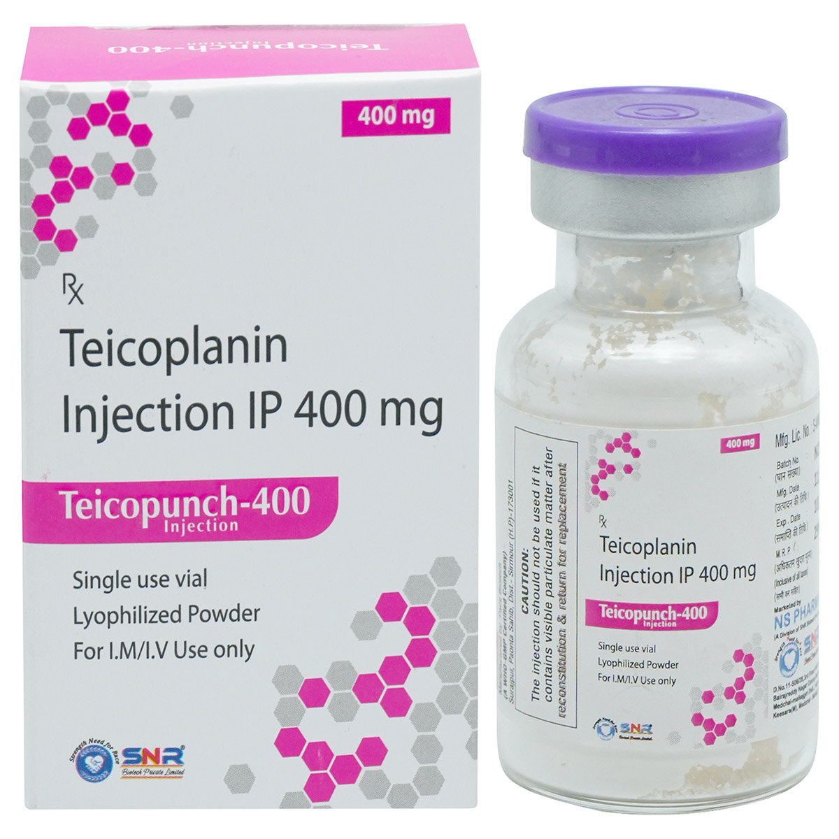 Teicopunch-400 Injection 1's, Pack of 1 Injection Teicopunch-400 Injection 1's, Pack of 1 Injection