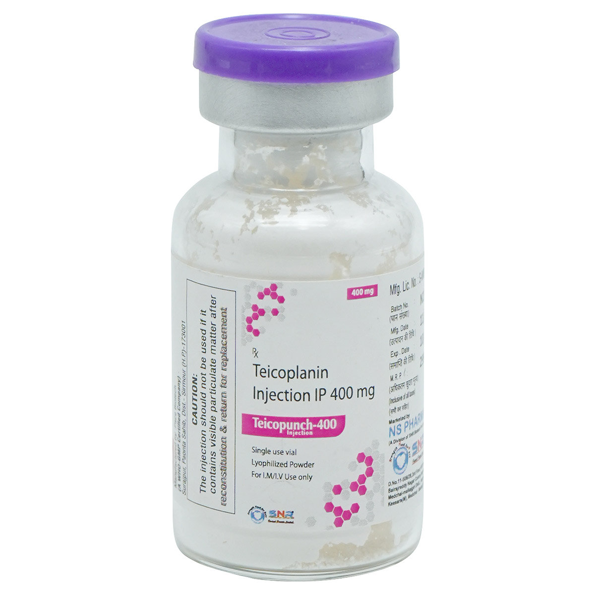 Teicopunch-400 Injection 1's, Pack of 1 Injection Teicopunch-400 Injection 1's, Pack of 1 Injection