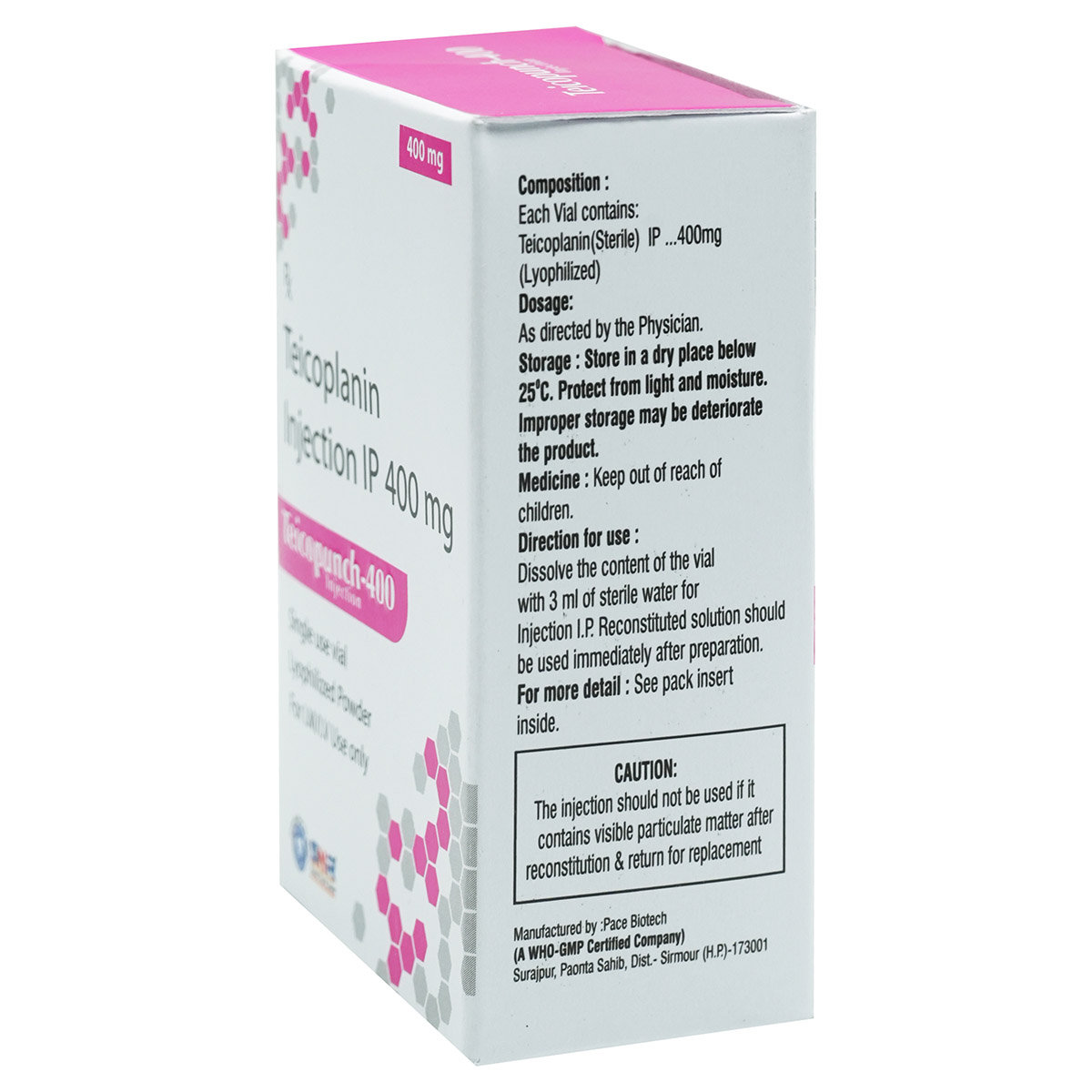 Teicopunch-400 Injection 1's, Pack of 1 Injection Teicopunch-400 Injection 1's, Pack of 1 Injection