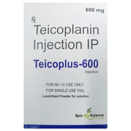 Teicoplus-600 Injection 1's