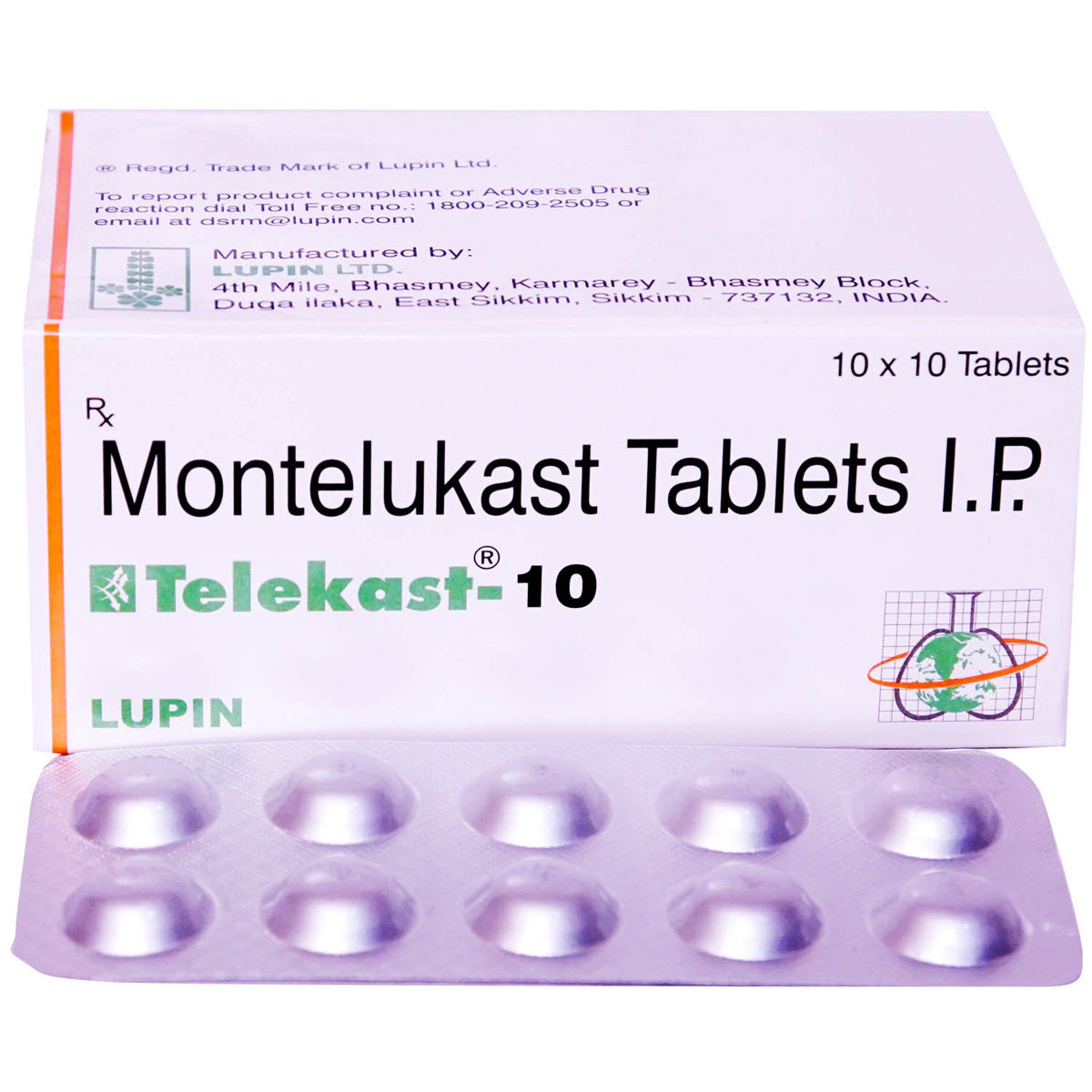 Telekast-10 Tablet 10's, Pack of 10 TABLETS Telekast-10 Tablet 10's, Pack of 10 TABLETS