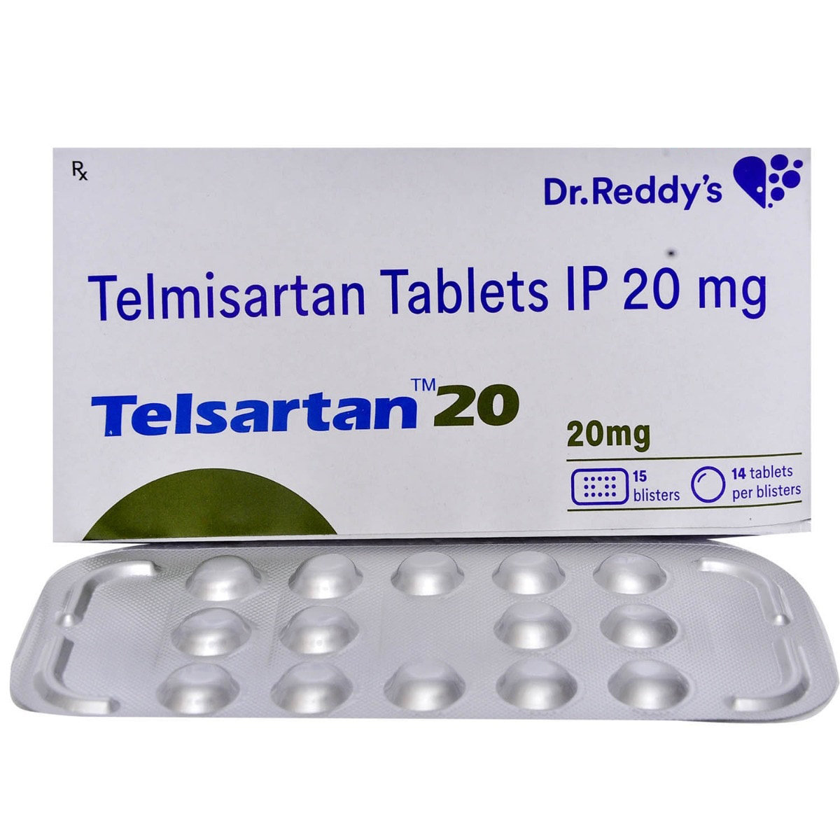 Telsartan 20 Tablet 14's, Pack of 14 TABLETS Telsartan 20 Tablet 14's, Pack of 14 TABLETS