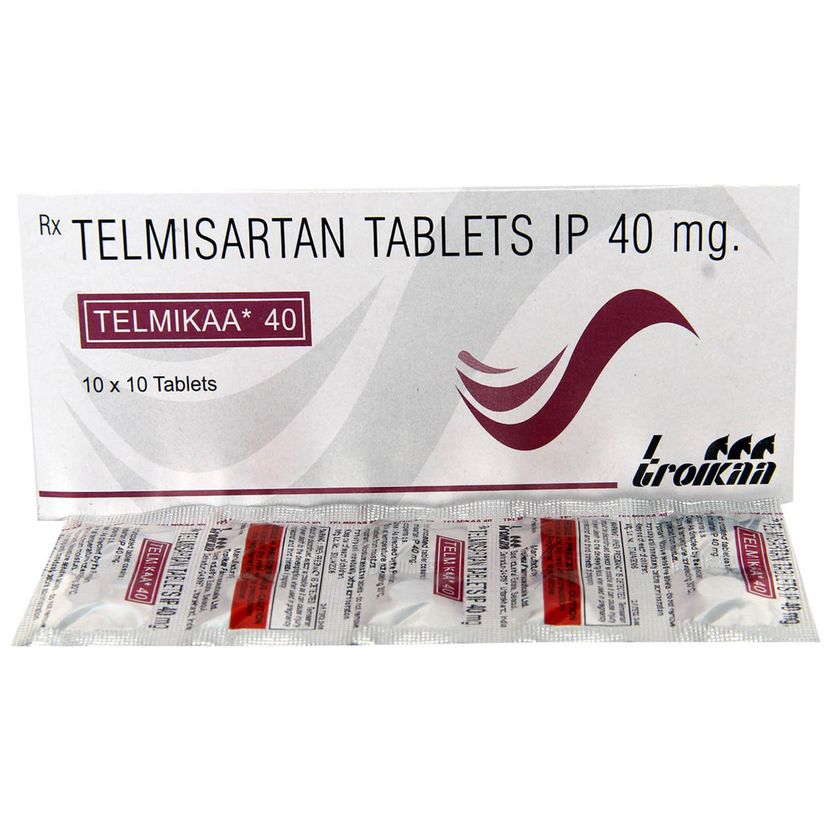 Telmikaa 40 Tablet 10's, Pack of 10 TABLETS Telmikaa 40 Tablet 10's, Pack of 10 TABLETS